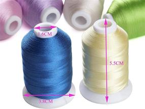 img 3 attached to 🧵 70 Colors Simthread Embroidery Machine Thread - Polyester, 550 Yards for Embroidery Sewing Machines by Madeira