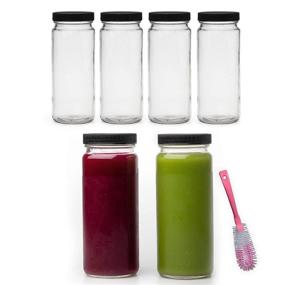 img 4 attached to Plastic Smoothie Containers: Versatile and Durable Glass Bottles