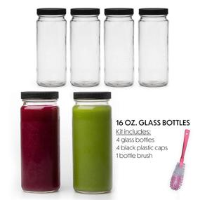 img 3 attached to Plastic Smoothie Containers: Versatile and Durable Glass Bottles