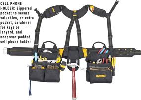 img 2 attached to DEWALT DG5617 20-Pocket Pro Framer's Combo Apron Tool Belt with Yoke-style Suspenders in Black Leathercraft