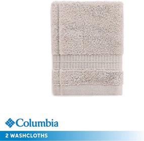 img 1 attached to 🛀 Columbia Modal 6-Piece Towel Set - Eco-Friendly Oeko-Tex Made in Green Cotton Modal Blend - Super Soft and Highly Absorbent - Minimal Lint - Includes 2 Bath Towels, 2 Hand Towels &amp; 2 Washcloths - Stone