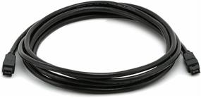 img 3 attached to 🔥 Monoprice 10ft FireWire 800 Cable - High-Speed Data Transfer, 9-Pin/9-Pin Configuration, Black (103544)