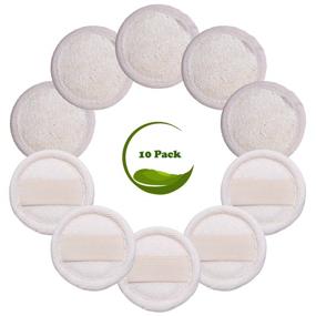 img 4 attached to 🧼 Sportout 10 Packs Exfoliating Loofah Face Brush Cleanser and Massager, Organic Loofah Sponge Manual Facial Scrubber Handheld Pad, For Men and Women - Enhanced for Better SEO