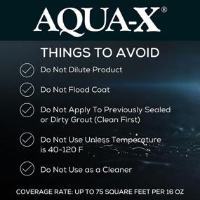 img 1 attached to 🔒 16 oz AQUA-X Grout Sealer: Premium Clear Sealer for Professional-grade Grouting