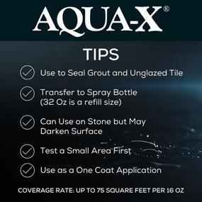 img 2 attached to 🔒 16 oz AQUA-X Grout Sealer: Premium Clear Sealer for Professional-grade Grouting