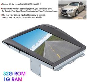 img 2 attached to Улучшенная навигационная система GPS с Bluetooth, мультимедийным плеером и сенсорным монитором 12,1 дюйма для Lexus ES240 ES350 2006-2012