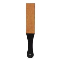 🔪 handmade men's leather sharpening strop shaving strap for barber straight razor and folding knife belt with custom handle logo