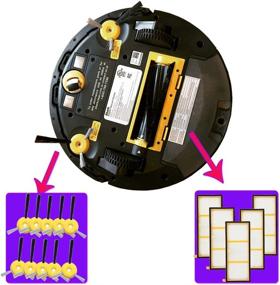 img 3 attached to 🔍 Hongfa Replacement Filters and Brushes for Shark ION Robot RV720 - Compatible with RV700, RV750C, RV755, RV750, RV720 - Compare to RVFFK700 and RVSBK700