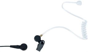 img 1 attached to 📞 Caroo Advance Nipple Covert Acoustic Tube Bodyguard FBI Earpiece - Compatible with Motorola Walkie Talkie 2 Pin CP200, CLS1410, etc.