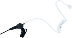 img 2 attached to 📞 Caroo Advance Nipple Covert Acoustic Tube Bodyguard FBI Earpiece - Compatible with Motorola Walkie Talkie 2 Pin CP200, CLS1410, etc.