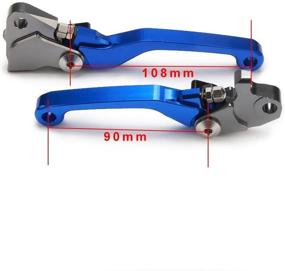 img 3 attached to Premium AnXin CNC Billet Pivot Brake Clutch Levers in Blue for Yamaha YZ Series 15-21: YZ125/250, YZ250F, YZ125X, YZ250X, YZ450F, YZ250FX, YZ450FX 19-21