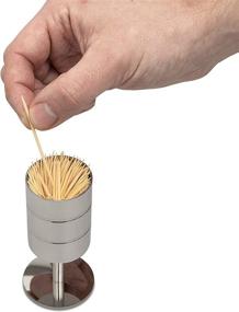 img 1 attached to Контейнер для аксессуаров Retric Toothpick из нержавеющей стали