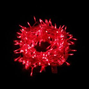 img 1 attached to 🎄 200 LED Red Christmas Lights Outdoor: Stylish 65 Ft Silver Wire String for Memorable Indoor and Outdoor Celebrations!