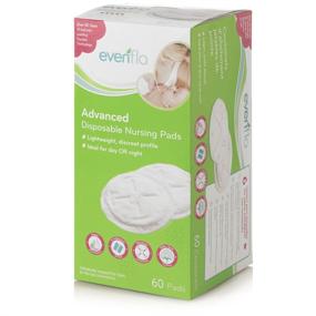 img 2 attached to 🤱 Highly Absorbent and Breathable Evenflo Feeding Disposable Breast Pads for Nursing Moms - Pack of 60