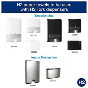 img 3 attached to Tork Xpress Soft Multifold Hand Towel, White, H2, Advanced, 3-Panel, 100% Recycled Fibers, 2-Ply, 16 x 189 Sheets - 101293: High-Quality, Environmentally-Friendly Hand Towel