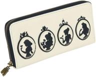 👑 disney princess silhouette quilted zip-around wallet: loungefly's stylish accessory logo