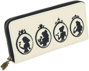 img 4 attached to 👑 Disney Princess Silhouette Quilted Zip-Around Wallet: Loungefly's Stylish Accessory