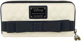 img 3 attached to 👑 Disney Princess Silhouette Quilted Zip-Around Wallet: Loungefly's Stylish Accessory