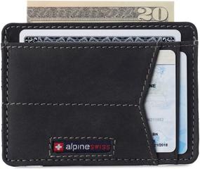 img 4 attached to Коллекция Alpine Swiss Minimalist Leather