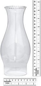 img 1 attached to 🔥 B&amp;P Lamp Clear Glass Crimped Top Chimney: 3"x 8 1/2" for Oil & Kerosene Lamps
