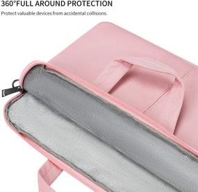 img 1 attached to 💻 HP 14 Inch Laptop Case with Shoulder Strap for 2021 2020 HP Chromebook 14/Stream 14/Elitebook, Acer Spin 5/Swift 3, Lenovo Flex 14/Yoga C940 C740, Dell Asus Samsung Chromebook Bag in Pink