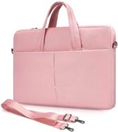 💻 hp 14 inch laptop case with shoulder strap for 2021 2020 hp chromebook 14/stream 14/elitebook, acer spin 5/swift 3, lenovo flex 14/yoga c940 c740, dell asus samsung chromebook bag in pink logo