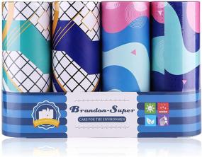 img 3 attached to 🚗 Brandon Super Car Tissue Disposables - Convenient Cup Holder Size, Canned Tissues, Long-Lasting, Soft and Comfortable (4 Cans / 200 Tissues) 3-Ply