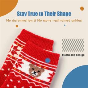 img 2 attached to 🧦 Cozy and Warm: Boys' Wool Socks for Winter - 6 Pairs Bundle