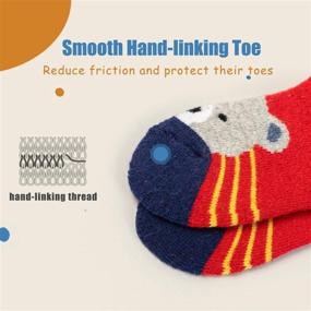 img 1 attached to 🧦 Cozy and Warm: Boys' Wool Socks for Winter - 6 Pairs Bundle