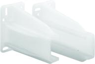 🗄️ white plastic drawer track back plate set, 5/16" x 7/8" - prime-line mp7227 logo