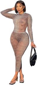 img 2 attached to BYDIVA Streetwear Bodysuit Leggings: Women's Clothing for Stylish Jumpsuits, Rompers & Overalls