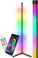 🌈 dream color led corner floor lamp with bluetooth app and remote control - music sync rgb corner floor lamp for living room, bedroom, and gaming room lights - modern home decoration solution логотип