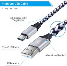 img 1 attached to ⚡️ High-Speed 6Ft USB C кабель для зарядки Samsung Galaxy Note 20 S20 Ultra и других устройств - Быстрая зарядка, тип C провод для LG/Nexus/Moto/OnePlus