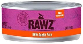 img 1 attached to 🐇 High-Quality Rawz 96% Rabbit Pate Cat Food-18/3 oz Cans: Nutrient-Rich & Flavorful!