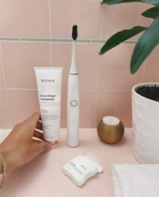 img 1 attached to 🥥 Boka Coco Ginger Toothpaste: Remineralize and Relieve Sensitivity, Fluoride-Free | Dentist Recommended | Made in USA | 4oz