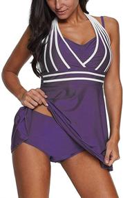 img 2 attached to 👙 BeneGreat Womens Swimdress Tankini Swimsuit: Chic and Comfy Women's Poolside Attire