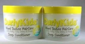 img 1 attached to 🌀 Enhance Your Curls with CurlyKids Curly Deep Hair Conditioner, 2 Pack 9.5 Ounce