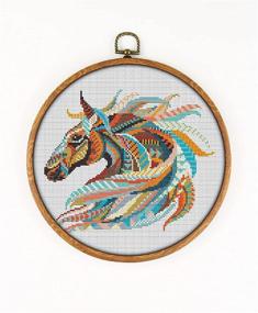 img 4 attached to Mandala Embroidery Stitching Animals Needlepoint