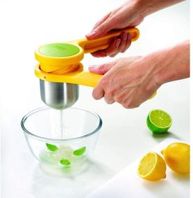 img 1 attached to 🍋 Effortlessly Extract Fresh Citrus Juices with the Joseph Joseph Helix Citrus Juicer - Ergonomic Twist-Action Hand Press in Stainless Steel, Yellow