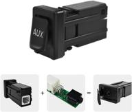 86190-02010 aux replacement adapter: enhance your toyota car's audio system with this auxiliary audio input car jack kit logo