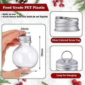 img 3 attached to 🎄 Christmas Clear Plastic Ornaments Balls – 30 Pack: Fillable Tree Decorations for Home, Holiday, Wedding, & Party