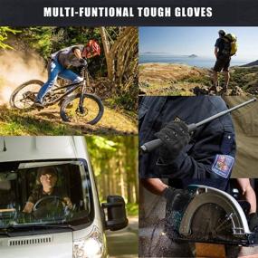 img 3 attached to 🧤 Tactical Gloves Hard Knuckle: Full Finger Protective Combat Gloves for Men & Women - Ideal for Airsoft, Military Training, Paintball, Climbing, Camping & Work - Touch Screen Gloves in Black