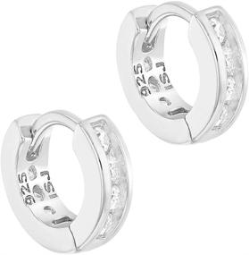 img 3 attached to Sterling Silver Classic Little Earrings Girls' Jewelry