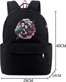 img 3 attached to Roffatide Tanjirou Character Printed Backpack Backpacks