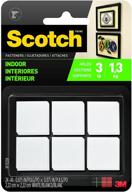 🔗 scotch multi-purpose hook and loop fasteners: white, indoor use, 7/8 in, 24-pair, 48-squares kit logo