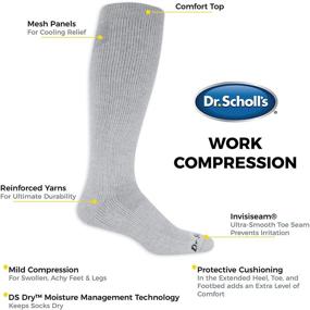 img 1 attached to Dr Scholls Men's Compression Socks 10-12 - Ultimate Support for Active Feet