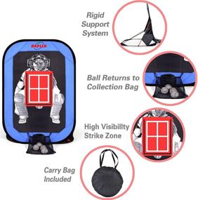 img 3 attached to 🎯 Kapler Kids Pitching Target Net: Enhance Youth Baseball Pitching Skills with this Pop-Up Trainer and Carry Bag