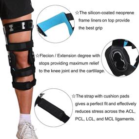 img 2 attached to Adjustable Hinged Orthomen Functional Knee Brace - XL (Left) for ACL/MCL/PCL/Meniscus/Ligament/Sports Injuries - Orthopedic Knee Support for Men & Women