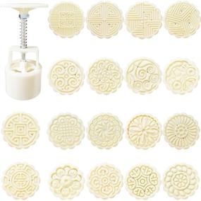 img 4 attached to Lomodo 19-Piece Bath Bomb Mold Kit - Bath Bomb DIY Making Supplies with 1 Press Barrel and 18 Stamps