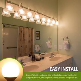 img 1 attached to 💡 GIOVAR 8 Pack Equivalent Non Dimmable Bathroom LED Lights